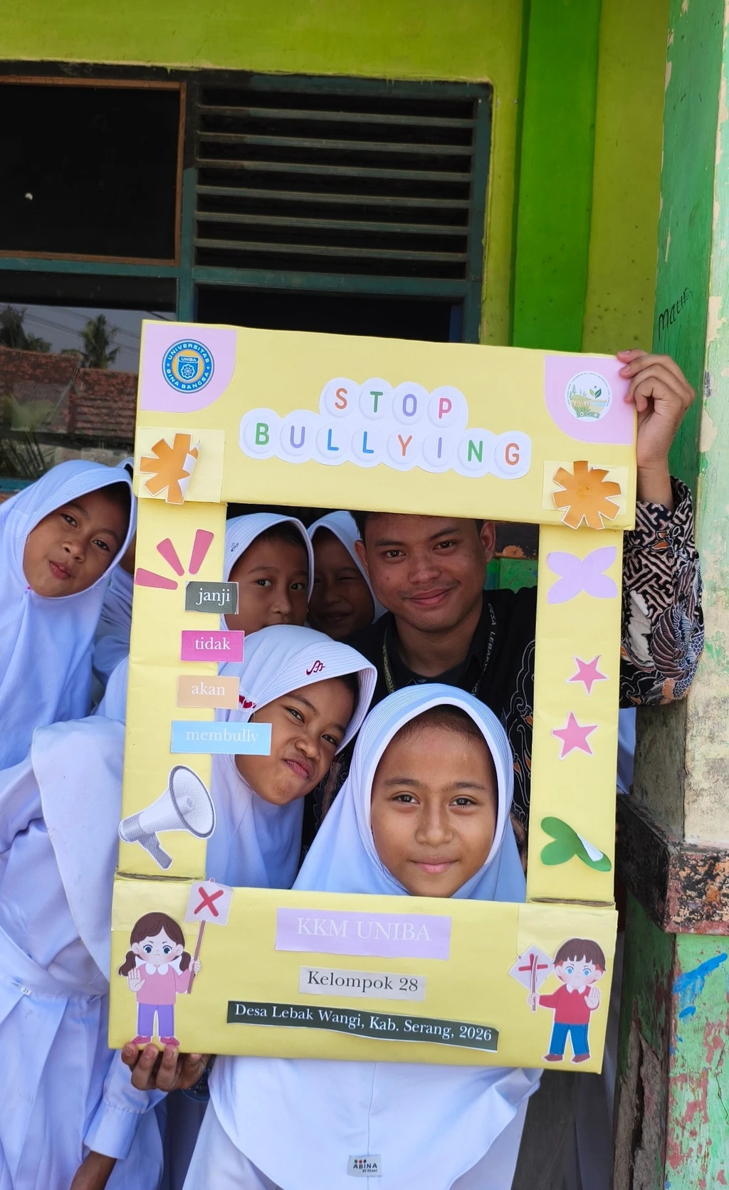 KKM UNIBA Sosialisasikan Anti-Bullying dan Program GEMAR di SDN Lebak Kepuh 2