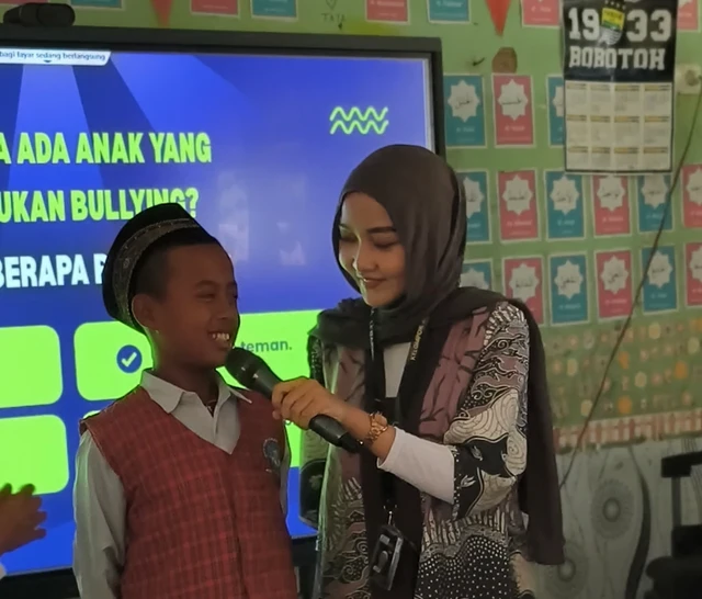 KKM UNIBA Sosialisasikan Anti-Bullying dan Program GEMAR di SDN Lebak Kepuh 2